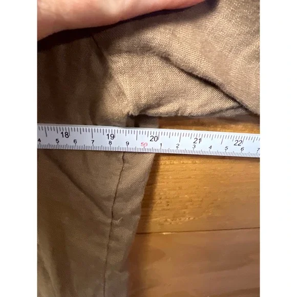 Chicos Linen Long Sleeve Floral Appliqué Boho Button Down Shirt Top Woman's 1 - Picture 3 of 9